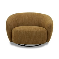 Divani Casa Norris - Modern Mustard Fabric Swivel Accent Chair