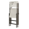 thumbnail image 2 of Lifetime Folding Chair, Indoor/Outdoor Light Commercial Grade, Almond Set of 2, Adult Sized (81128), 2 of 17