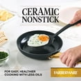 thumbnail image 6 of Farberware Forged Induction 8.25 Inch Ceramic Nonstick Frying Pan, Dishwasher Safe and Oven Safe to 500°F, Black, 6 of 13