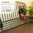 thumbnail image 6 of Alpine Corporation 44" x 26" x 38" Decorative Metal Wire Garden Bench, Black, 6 of 12