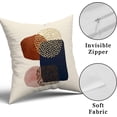 thumbnail image 6 of Boho Navy Blue Burnt Orange Pillow Covers 18X18 In Mid Century Modern Aesthetic Colorful Pillow Cases Set of 2 Abstract Geometric Minimalist Throw Pillow Home Decor For Room Couch Sofa Patio Porch, 6 of 6
