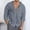 Grey, variant on Cotton Linen Hooded Shirts for Men Long Sleeve Lightweight Button Down Cardigan Shirts with Hood and Drawstring