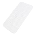 thumbnail image 1 of M Buder Alfombra de Baño Larga Antideslizante Tapete de PVC para Ducha Blanco 39 x 79 cm (15.4 x 31.1 in), 1 of 9