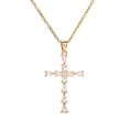 thumbnail image 4 of Religious Cross Necklace For Women Men Stainless Steel Chain Necklaces Christian Pendant Collar Pray Baptism Christmas Gift, 4 of 7