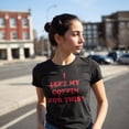thumbnail image 4 of Womens I Left My Coffin for This T Shirt Funny Spooky Halloween Vampire Joke Tee for Ladies Womens Graphic Tees, 4 of 9