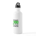 thumbnail image 3 of CafePress - Bravest Hero I Knew Lymphoma Stainless Water Bottl - Stainless Steel Water Bottle, Sports Bottle, 1.0L, 3 of 5
