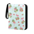 thumbnail image 4 of ALAZA Flamingo Hibiscus Palm Trading Card Binder 4 Pocket Cards Collection Album 400 Folder Holder, 4 of 6