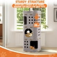 thumbnail image 6 of Inadays Cat House for Indoor Cats, 3-Storey Cozy Felt Cat Bed Cave with Tunnel Hideaway, Large Multi-Cat Condo for Rest & Play, Gray, 6 of 9