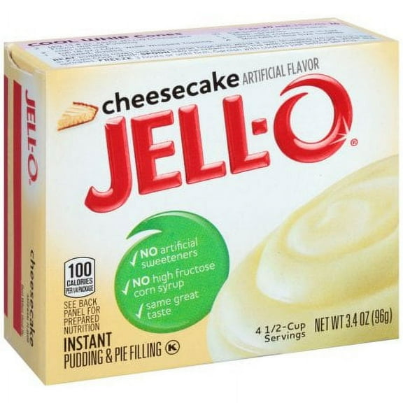 Jell-O Cheesecake Instant Pudding Mix, (Pack of 2)