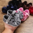 thumbnail image 2 of Yoyauz Baby Girl Mary Jane Shoes Anti Slip Rubber Sole Ballet Slippers Princess Dress Wedding Shoes Newborn Kids Shoes Toddler Shoes（0-12 Month）, 2 of 7