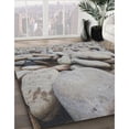 thumbnail image 2 of Ahgly Company Indoor Round Patterned Pale Silver Gray Novelty Area Rugs, 3' Round, 2 of 6