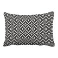 thumbnail image 1 of RYLABLUE Vintage Popular Black And White Aztec Tribal Print Polyester 20 x 30 Inch Rectangle Throw Pillow Covers With Hidden Zipper Home Sofa Cushion Decorative Pillowcases, 1 of 1