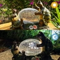 thumbnail image 4 of Solar Powered Turtle Mama and Baby Outdoor Garden Light Decor, Garden Ornament (Turtles Family on a Lawn), 4 of 7