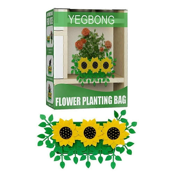Easy To Plant Growing Kits Fold Beauty Bag Thickened Sunflower Tulip Flower ing Does Not Take Up Space Wide Range Of Uses Garden Pots--