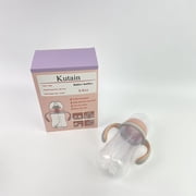 Kutain Babies bottles,Bottle with Natural Response Nipple, Wide Neck Bottles with Handle, Clear (8.8oz)