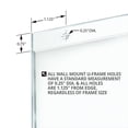 thumbnail image 4 of Azar Displays 162727 8.5-Inch W by 5.5-Inch H Wall U-Frame, 10 Count, 4 of 6