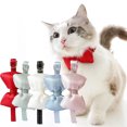 thumbnail image 2 of Pet Collar Super Soft Wear Resistant Faux Silk - Adjustable Cat Bow-knot Collar - Pet Photography Prop - Pet Supplies, 2 of 8