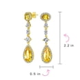 thumbnail image 4 of Bling Jewelry Womens Art Deco Vintage Dangle Chandelier Earrings with CZ Teardrop, 4 of 7