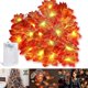 thumbnail image 1 of Hojas de arce Luces de decoración de otoño 3 m 20 LED, Guirnalda de otoño artificial Luces de cadena Luces de hadas, Decoración interior al aire libre con pilas, 1 of 5