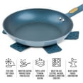 thumbnail image 6 of Thyme & Table 12.5" Non-Stick Fry Pan - Blue, Granite Collection, 6 of 11