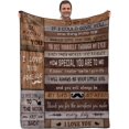 thumbnail image 1 of LHSHID Throw Blanket Gifts for Dad from Daughter Son Soft Fleece Blanket Birthday Gift Father Gift Ideas Luxury Blankets for Bed Sofa and Travel 60x80in, 1 of 6