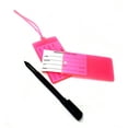 thumbnail image 3 of Jelly Luggage Tags 4 Neon Pink | High Visibility Travel Tags Easy to Spot Bags | Made in USA, 3 of 8