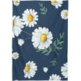 thumbnail image 2 of Floral Daisy Pattern Rectangle Tablecloth, Dust Proof Anti Wrinkle Wipeable Table Cloth Tabletop for of Dinner Kitchen Wedding Holiday Party 60"x90" Home Decor, 2 of 7