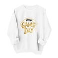 thumbnail image 3 of Xdegoge Game Day Sweatshirt Women Vantage Football Printed Pullover Casual Loose Long Sleeve Crewneck Top Fashion Football Fan Gear, 3 of 6