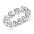 thumbnail image 3 of Round Shape Lab Grown Diamond Dream Bazel Eternity Ring For Women | 3 Carat IGI Certified 14K White Gold | FG-VS Quality Friendly Diamonds Eternity Ring Size 10, 3 of 5