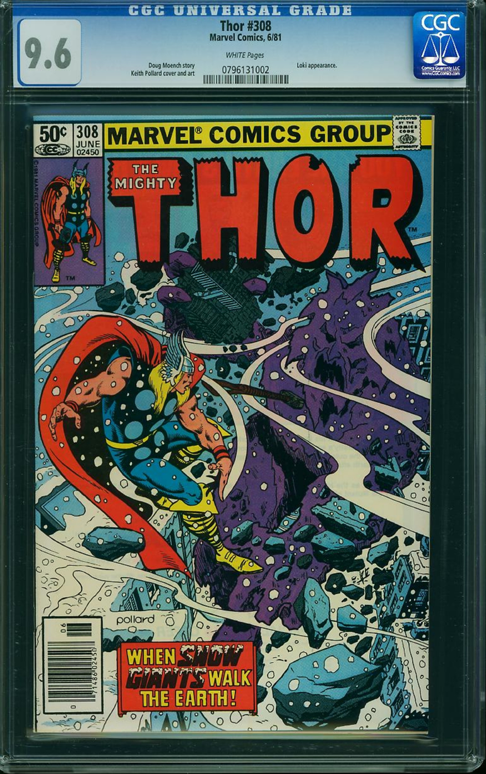 Cover of Thor #308