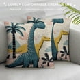 thumbnail image 3 of FUMJ Dinosaurs Decorative Throw Pillow Cover Cute Animal Cartoon Dinosaurs Couch Pillow Case Cushion Covers for Home Sofa Bedroom Car Office, 3 of 5
