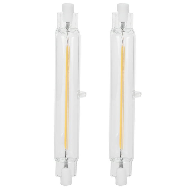 2Pcs R7S Ampoule COB 15W Double Source de Lumière 118mm Accessoire de Lumière d'Inondation 220VWarm Blanc 3000K