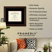 Framerly - John Jay Criminal Justice Diploma Frame with Navy and Gold Mat