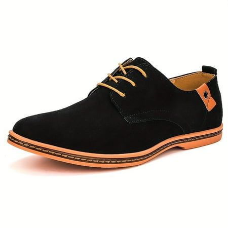 

Men s Faux Suede Business Formal Wedding Derby Shoes Lace-up Front Dress Shoes For Men Black Tie Optional Events