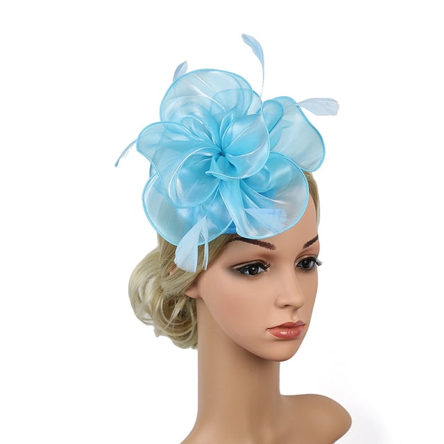 Chapeau de Fête pour Femmes, Bandeau de Thé, Clip à Cheveux pour Mariage Derby Cocktail