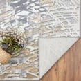 thumbnail image 7 of LUXE WEAVERS Abstract Textured Pattern Gold 5x7 Area Rug, Stain-Resistant Carpet, 7 of 7