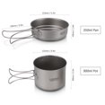 thumbnail image 4 of Cup,350ml Fry Pan Set 900ml Pot Cookware Set 900ml Pot And 350ml Pan With Handles Cookset Outdoor Cookware Pot - Cookset Siuke Pot Cookset Mewmewcat, 4 of 6