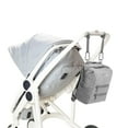 thumbnail image 7 of ASOTVision Neoprene Diaper Bag Backpack, Water-resistant, Travel Baby Bag With Changing Pad, Stroller Straps, Wet Bag and Pouch (Gray), 7 of 7