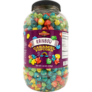 Stonehedge Farms Rainbow Caramel Flavored Popcorn - 26 Ounce Barrel - Reclosable Container - Deliciously Old Fashioned - Gluten Free - Made in the USA!