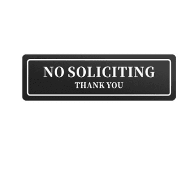 Ccocc No Soliciting Sign for House,Clear No Soliciting Sign for Front Door,UV Printing Acrylic No Soliciting Sign