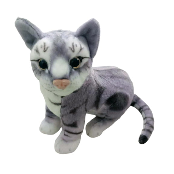 Cat Plush Doll Kitty Stuffed Animal Plush Figure Toy Soft Plush Material for Children Room Decor