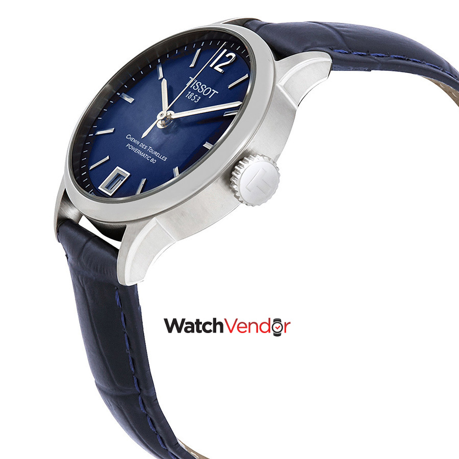 TISSOT POWERMATIC 80 BLUE DIAL LEATHER STRAP LADY WATCH T0992071604700 |  Walmart Canada