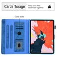 thumbnail image 2 of Dteck Case for Apple iPad Pro 11 2nd Generation (2020 Released) 11-inch,Magnetic Leather+Rubber Card Holder Wallet Automatic wake/sleep Cover Kickstand Shockproof Protective Cover,Blue, 2 of 6