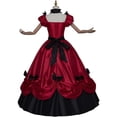 thumbnail image 4 of Women's Southern Belle Gothic Victorian Rococo Dress Elegant Tea Length Ball Gown, 4 of 5