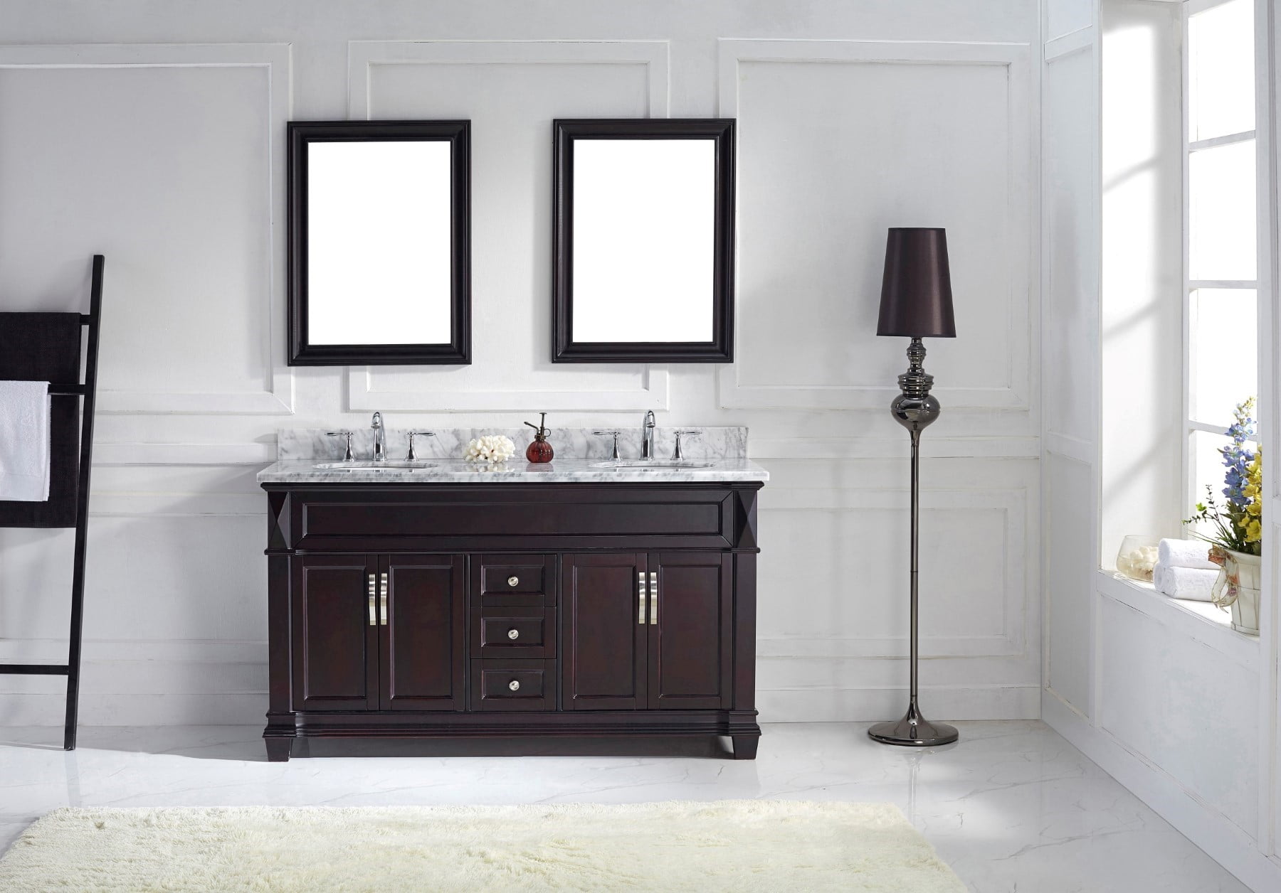 Virtu Usa Md 26 Victoria Double Bathroom Vanity Cabinet Set