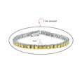 thumbnail image 3 of Bling Jewelry Womens 12CTW Solitaire Round CZ Tennis Bracelet Silver Plated, 3 of 6