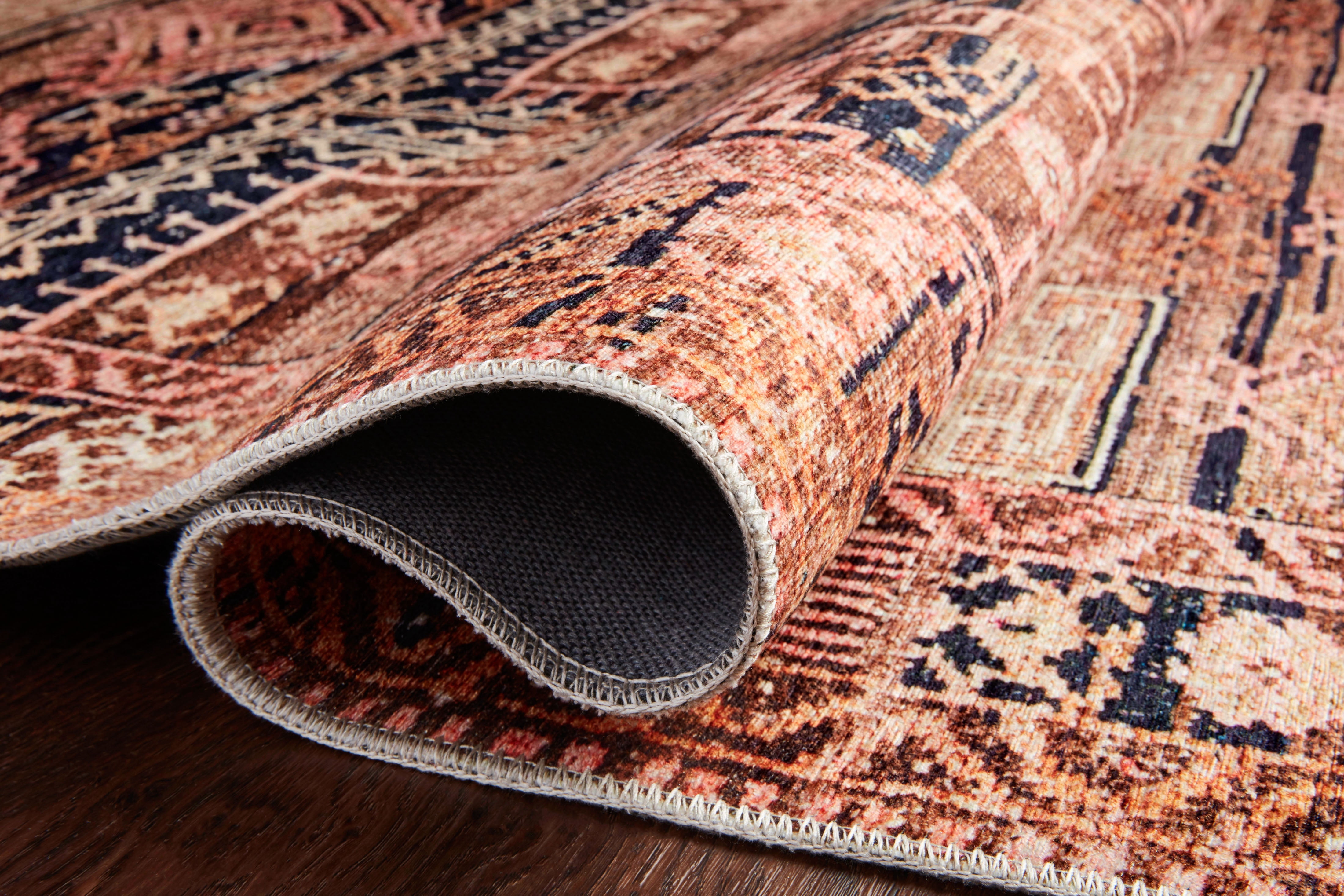 Loloi Layla LAY-14 Printed Mocha / Blush Area rug 3'-6" x 5'-6"