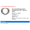 thumbnail image 2 of Rear Axle Shaft Flange Gasket - Compatible with 1963 - 1969 Ford Falcon 1964 1965 1966 1967 1968, 2 of 2