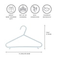 thumbnail image 2 of Paja de trigo Hangers 3 Sprouts de plástico, paquete de 30 unidades, para ropa infantil, 2 of 8