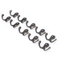 thumbnail image 4 of 10Pcs Coat Hooks Small Double Prong AntiRust Sturdy Durable Convenient Wall Mounted Tiebacks for Coat Clothing Keys, 4 of 8